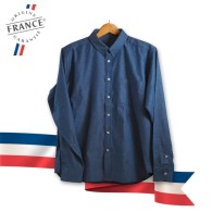 In Frankreich hergestelltes Denim-Hemd