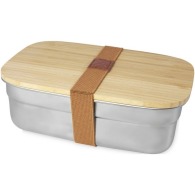 Tite Essensbox aus Edelstahl mit Bambusdeckel