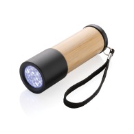 Taschenlampe aus Bambus und recyceltem Kunststoff RCS