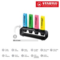 STABILO BOSS ORIGINAL Schreibtischset mit 4 Textmarkern