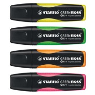 STABILO GREEN BOSS Schreibtischset mit 4 Textmarkern