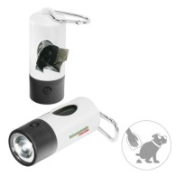 Taschenlampe für Hundeauslauf, 1 weiße LED