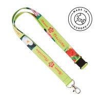 In Europa hergestelltes vierfarbiges Lanyard 