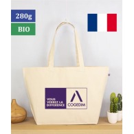 Französische Einkaufstasche aus Bio-Baumwolle 280g