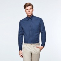 AIFOS L/S - Langarmhemd mit klassischem Button-Down-Kragen und Herztasche