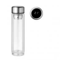 POLE GLASS - Doppelwandige Glasflasche