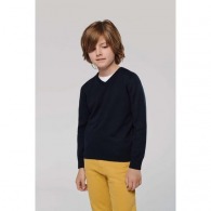 Pullover für Kinder mit V-Ausschnitt - kariban