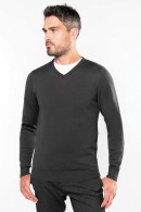 Kariban Pullover mit V-Ausschnitt