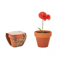 RED POPPY - Topf mit Mohnsamen