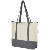 Einkaufstasche mit Reißverschluss 10 L aus recycelter Baumwolle 320 g/m² Repose