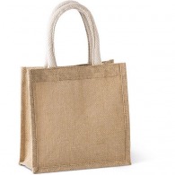 Tasche im Stil einer Einkaufstasche aus Jutegewebe - kleines Modell - kimood