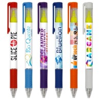 Vierfarbiger Stift mit Textmarker und Griffstück