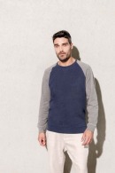 Zweifarbiges Bio-Sweatshirt