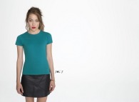 T-Shirt Frau Kurzarm Farbe 150 g sol's - miss - 11386c
