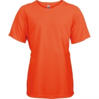 Kinder-Sport-T-Shirt mit kurzen Ärmeln - Fluo-Orange