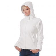 Softshelljacke mit Kapuze, Damen B&C