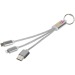3-in-1-Ladekabel mit Schlüsselanhänger Metal, kabel iphone ipad und mac Werbung