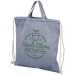 Logoté-Rucksack aus recycelter Baumwolle 150g, leichter Rucksack mit Kordelzug Werbung