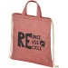 Rucksack aus recycelter Baumwolle 210g, leichter Rucksack mit Kordelzug Werbung