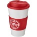 Isolierbecher Americano® 350ml mit rutschfestem Stirnband und auslaufsicherem Deckel, Isolierender Reisebecher Werbung