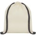 Oregon-Rucksack aus Baumwolle mit 100 g/m² Kordelzug und farbigen Kordeln Geschäftsgeschenk