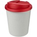 Recycelter Americano® Espresso Eco-Becher 250 ml mit verschüttungssicherem Deckel, ökologisches Gadget aus Recycling oder Bio Werbung