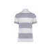 Gestreiftes Unisex-Poloshirt mit kurzen Ärmeln, Polo-Shirt Rugby Werbung
