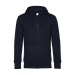 B&C King Zipped Hood - KING Zipper Sweatshirt - Weiß - 4XL, Textilien B&C Werbung