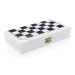 3-in-1-Brettspiel in einer Box aus FSC®-Holz, Backgammon Werbung