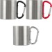 Doppelwandiger Becher, Tasse und Becher aus Metall Werbung