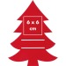 Miniaturansicht des Produkts Untersetzer-Set in Form eines Weihnachtsbaums 3
