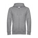 B&C King Zipped Hood - KING Zipper Sweatshirt - Weiß Geschäftsgeschenk