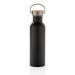 700ml-Flasche aus rostfreiem Stahl mit Bambusdeckel, Flasche Werbung