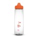 Transparente 83-cl-Feldflasche aus Tritan, Ökologische Trinkflasche Werbung