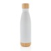 Isothermische Flasche aus Stahl mit Bambusfinish 52cl, Flasche Werbung