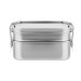 Doppelte Chan - Lunchbox aus Edelstahl., Lunchbox und Frühstücksbox Werbung