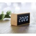 Bambus-LED-Uhr, ökologische Uhr Werbung
