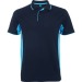 MONTMELO - Zweifarbiges technisches Polo-Shirt mit kurzen Ärmeln, Atmungsaktives Sport-Poloshirt Werbung
