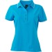 Miniaturansicht des Produkts Unifarbenes Polo-Shirt für Damen mit kurzen Ärmeln. 2