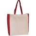 Zweifarbige Einkaufstasche aus dicker Baumwolle, Einkaufstasche Werbung