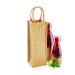 Shimmer Jute Bottle Bag - Glitzernde Flaschentasche Geschäftsgeschenk