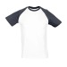 Funkiges Raglan-T-Shirt zweifarbig, Klassisches T-Shirt Werbung