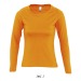 Miniaturansicht des Produkts T-Shirt Frau Rundhalsausschnitt Langarm Farbe sol's - majestic - 11425c 1