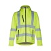 THC ZAGREB WORK. Technische High Vis Softshell für Männer, mit abnehmbarer Kapuze, Softshell- und Neoprenjacke Werbung